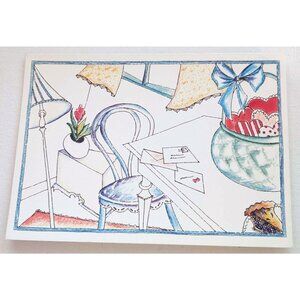 Vintage Set of 6 "Sending you my Love" All Occasion Greeting Cards 1991 Unused